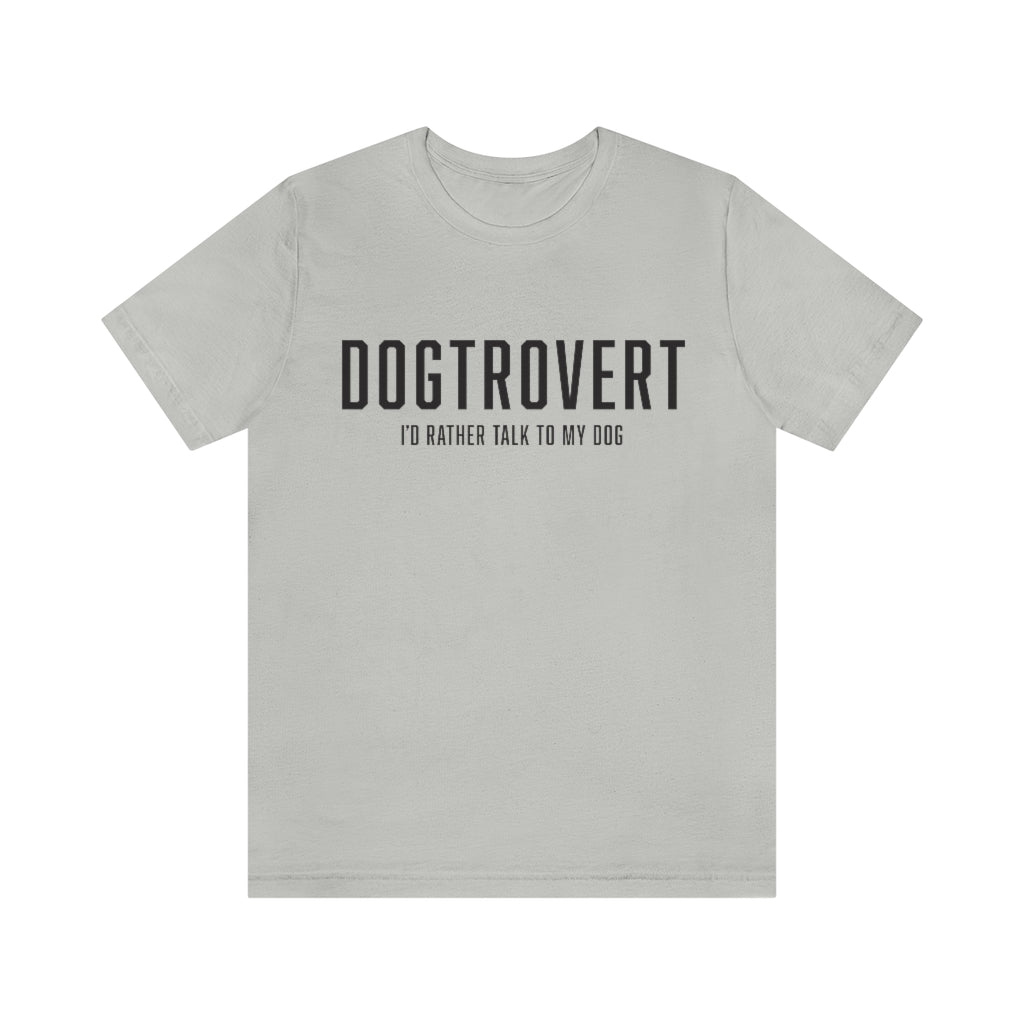 Dogtrovert T-shirt - Black Text