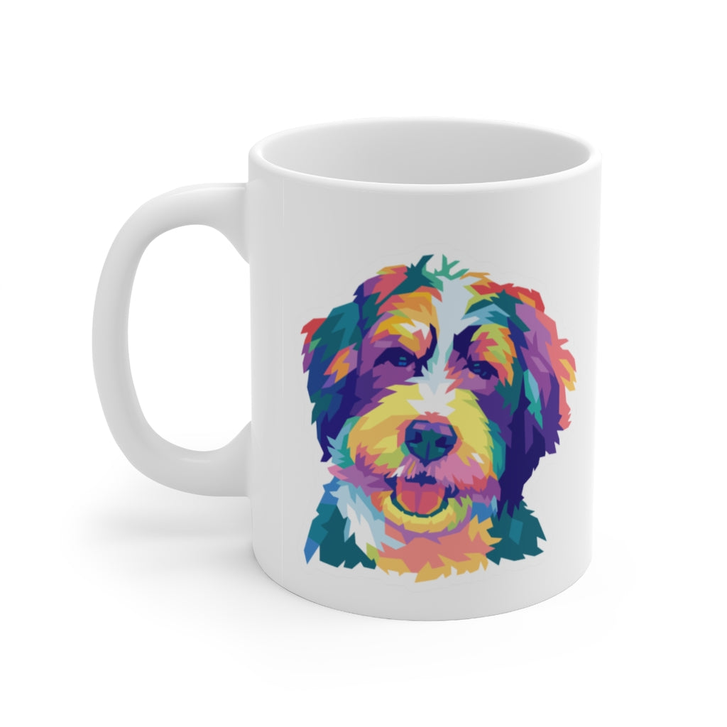 Colorful Bernedoodle Mug
