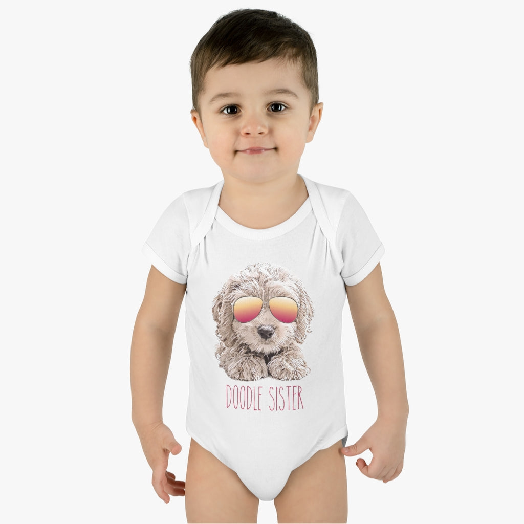 Doodle Sister in Sunglasses Baby & Toddler Bodysuit