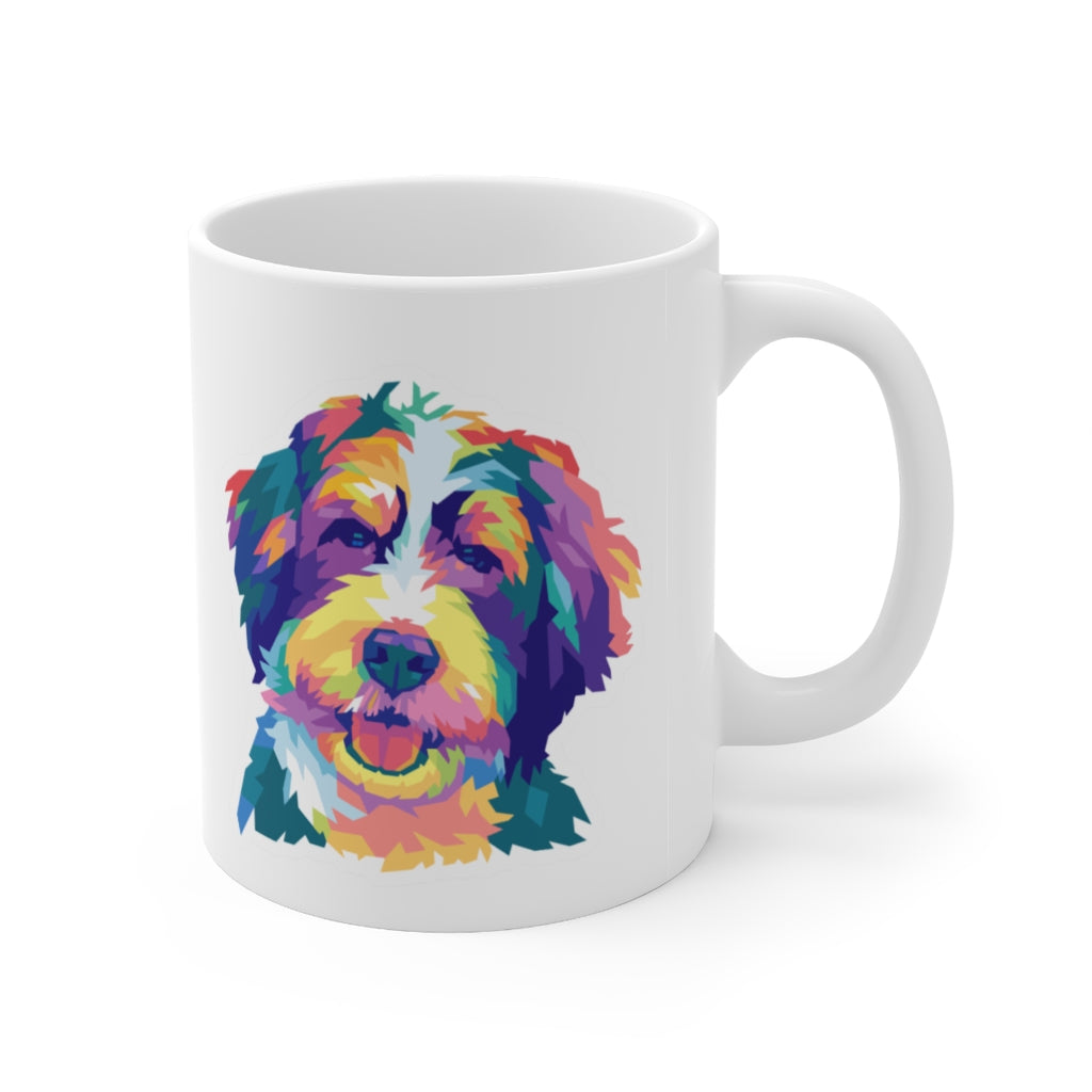 Colorful Bernedoodle Mug