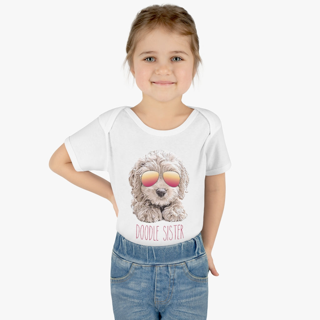 Doodle Sister in Sunglasses Baby & Toddler Bodysuit