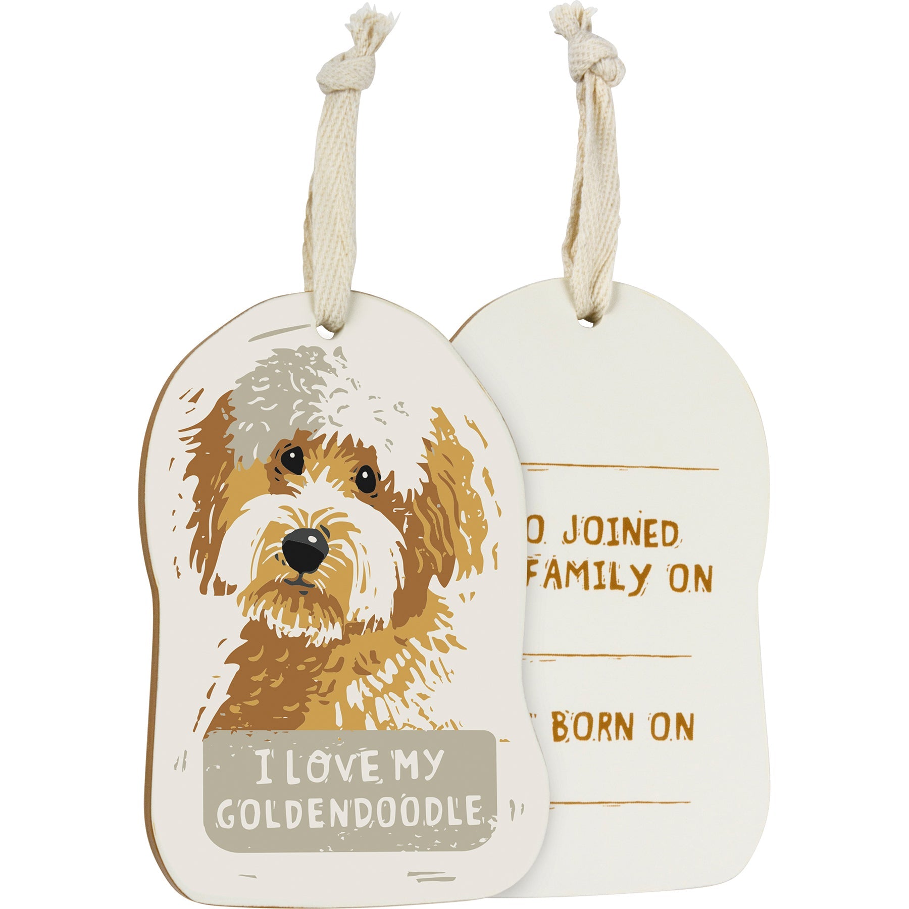 I Love My Goldendoodle Ornament