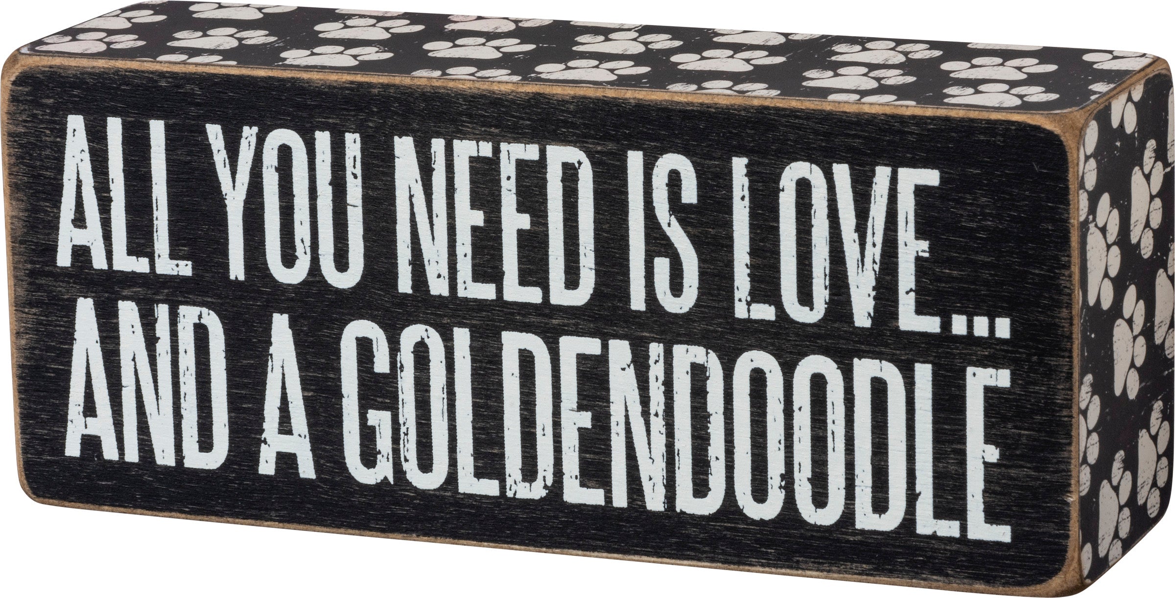 All You Need is Love...and a Goldendoodle Block Sign
