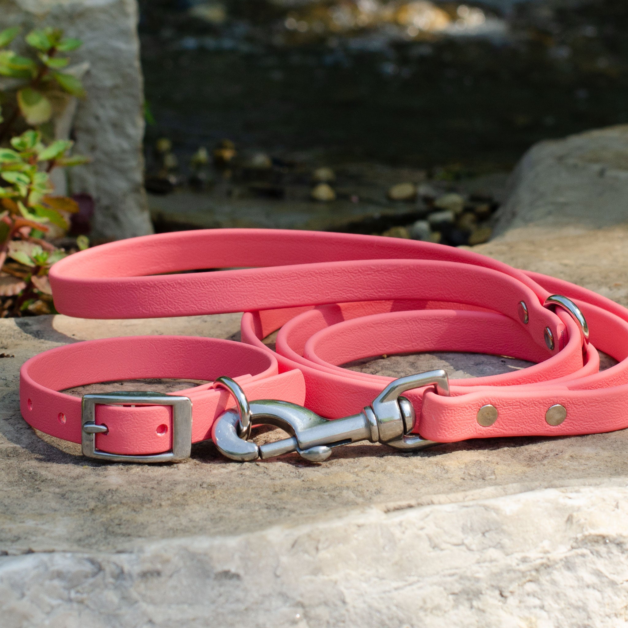 Waterproof Biothane® Collar - Coral