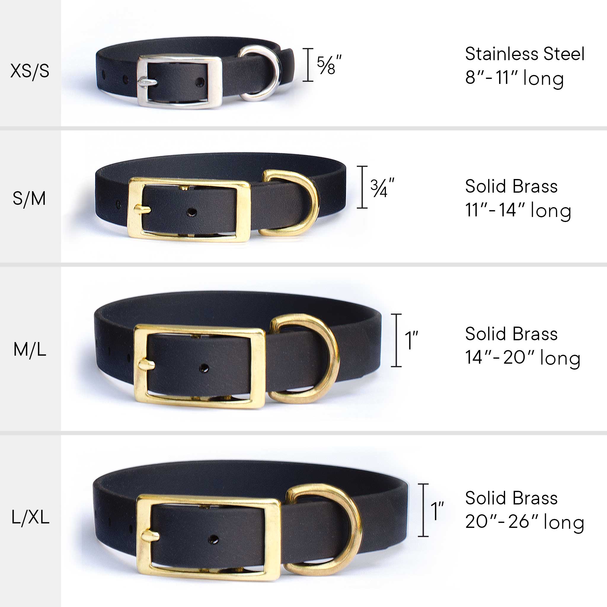 Waterproof Biothane® Collar - Black