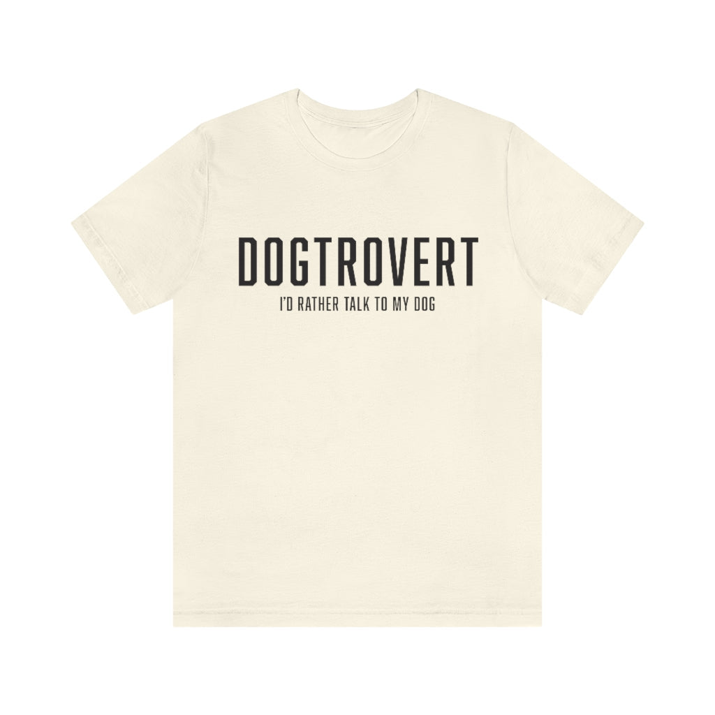 Dogtrovert T-shirt - Black Text