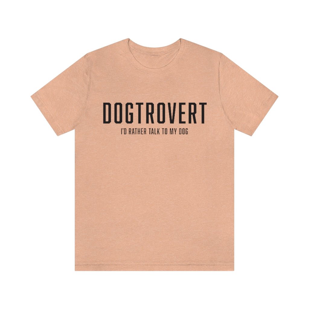 Dogtrovert T-shirt - Black Text