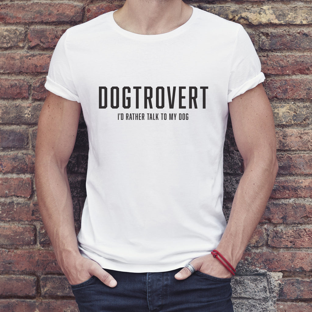 Dogtrovert T-shirt - Black Text