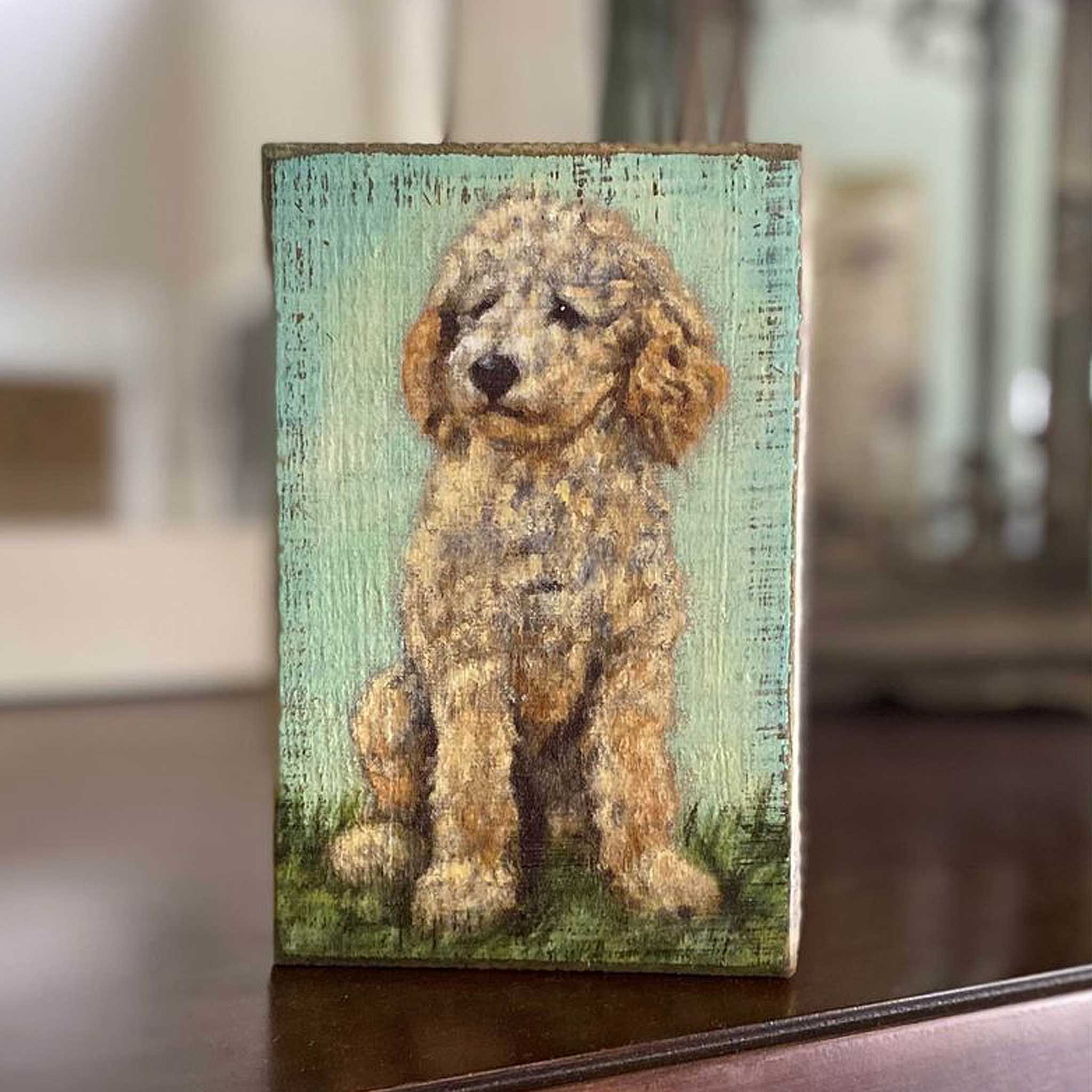 Mini Goldendoodle Labradoodle Block Sign