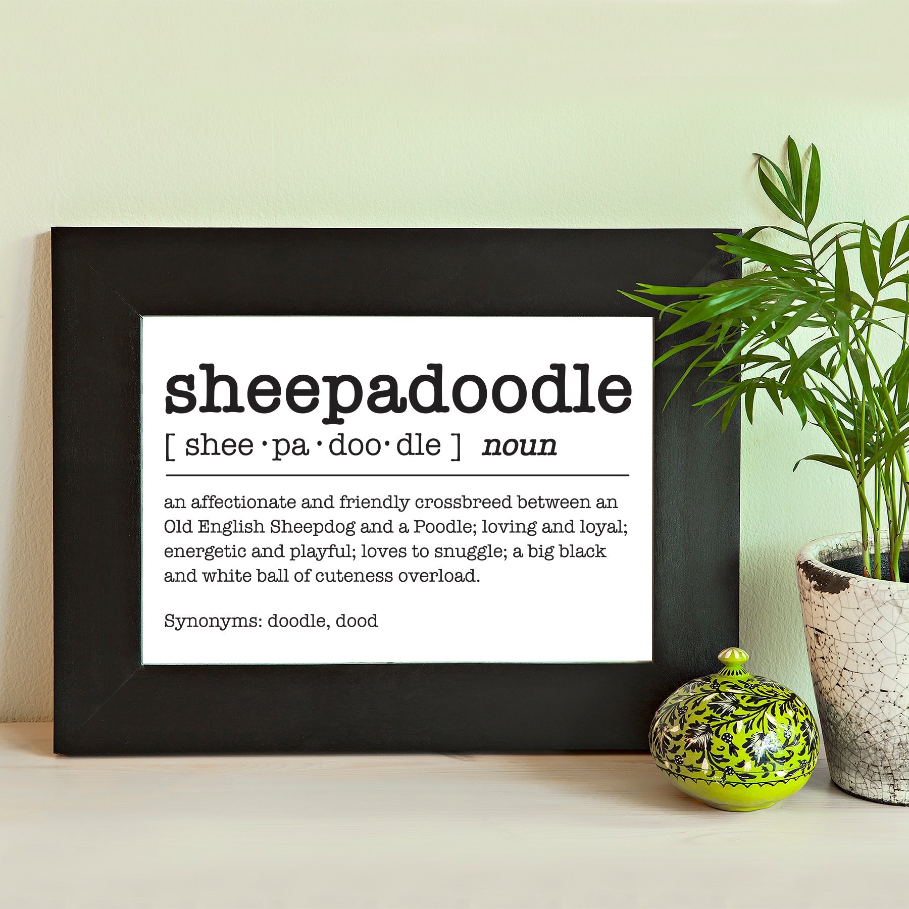Doodle Dog Dictionary Definition Prints - 2 sizes