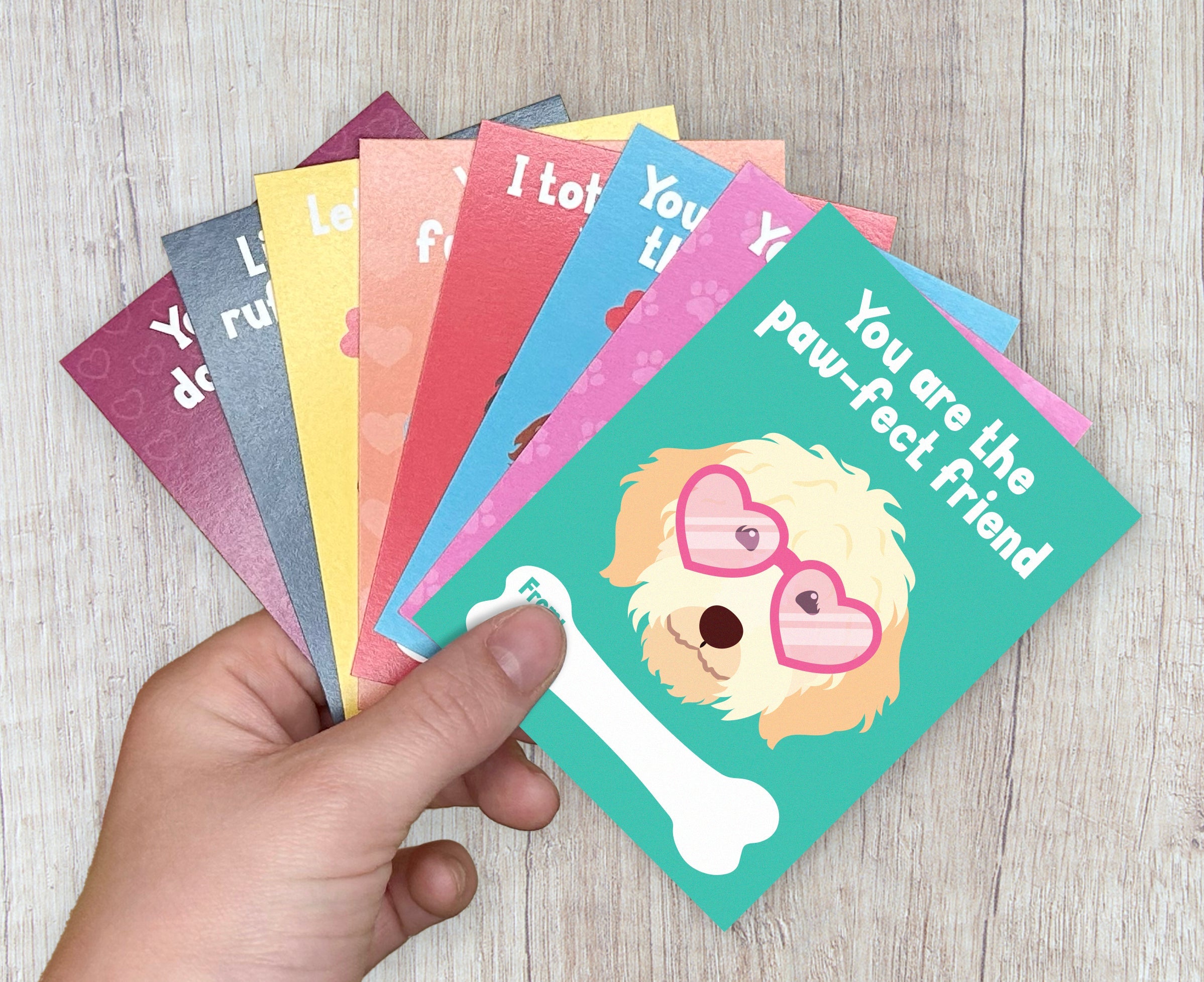 Valentine's Day Cards Kids - Printed Set of 24